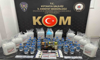 Kütahyada sahte alkol üretip sattığı iddia edilen 2 kişinden 1i tutuklandı