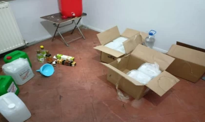 Kütahya’da sahte içki baskınına 1 tutuklama