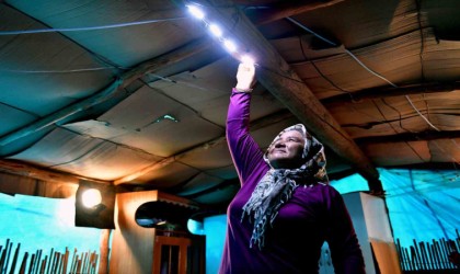 Mersinde Yörüklere güneş paneli desteği