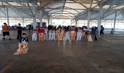 Minikler yaz tatili boyunca çocuk etkinliklerinde doyasıya eğlendi