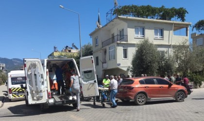 Motosiklet sürücüsü hastanelik oldu