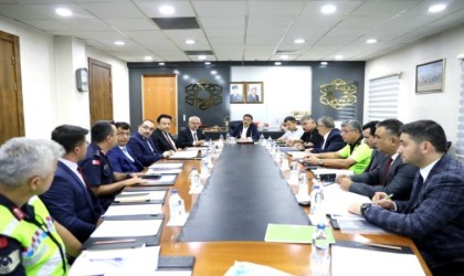 Okul Güvenliği Toplantısı, Vali Çiçek başkanlığında yapıldı