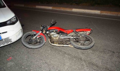 Polisten kaçan motosiklet sürücüsü kaza yapınca yakalandı