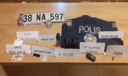 Sahte polis yeleğiyle gezerken bekçilere yakalandılar; 3 gözaltı