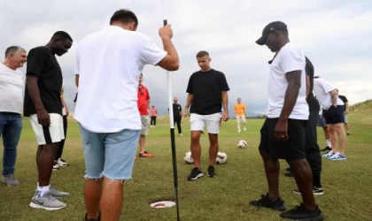 Samsunsporlu futbolcular FootGolf oynadı