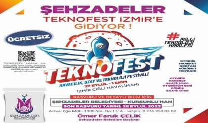Şehzadeler Belediyesi TEKNOFESTe ücretsiz ulaşım sağlıyor
