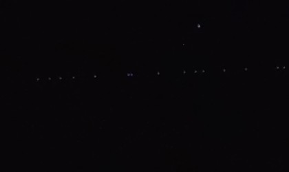 Starlink uyduları Aşkale semalarında görüldü