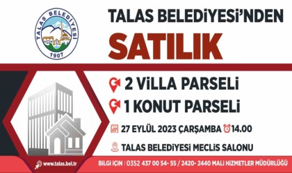 Talasta yeni yatırım fırsatında geri sayım