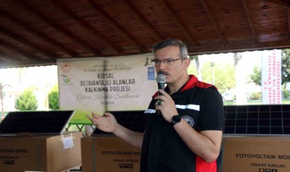 38 göçer aileye güneş paneli verildi