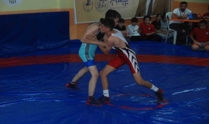 Akşehirde pehlivanlar 100. yıl şerefine güreşti