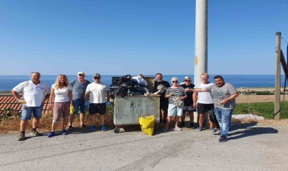 Alman turistler ve yerleşik Almanlar Gazipaşada çöp topladı