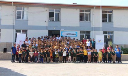 Amatör Spor Haftası nedeniyle köy okulunda spor branşları tanıtıldı