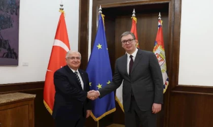Bakan Güler, Sırbistan Cumhurbaşkanı Vucic ile görüştü