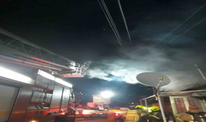 Balıkesirde ev yangını