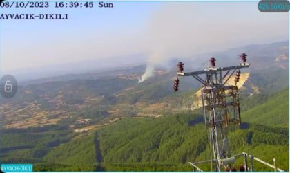 Çanakkalede orman yangını