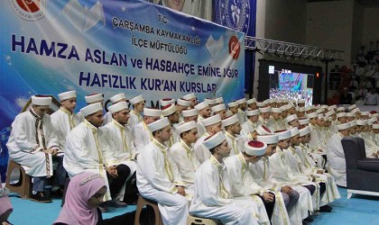 Çarşambada 102 Kuran kursu öğrencisi için icazet töreni düzenlendi
