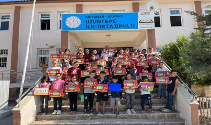 Deprem bölgesinde eğitim gören çocuklar unutulmadı