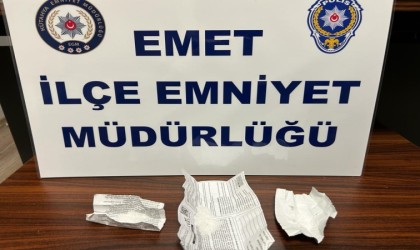 Emette uyuşturucuyla yakalanan zanlı tutuklandı