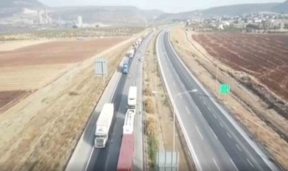 Gaziantepte dron destekli trafik denetimi