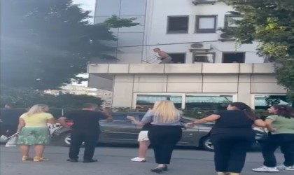 Hastanenin asma katında polise zor anlar yaşattı