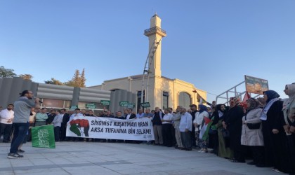 Kahramanmaraştan Filistine dua İsraile tepki