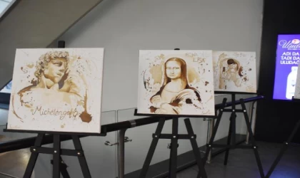 Kahve posasından sanat çıktı