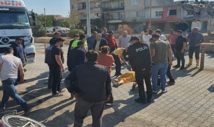 Kamyonun çarptığı yaya ağır yaralandı
