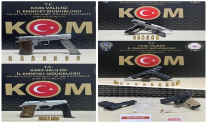 Karsta 9 silah ele geçirildi