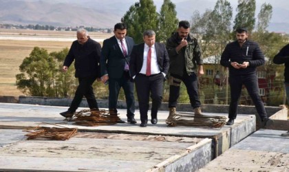 Kaymakam Çimşit okul inşaatlarını inceledi