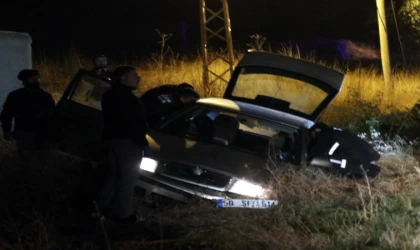 Kayseri’de, şarampole devrilen otomobilin sürücüsü öldü