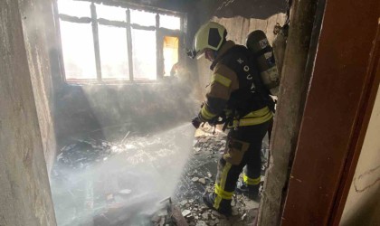 Kullanılmayan binada yangın çıktı