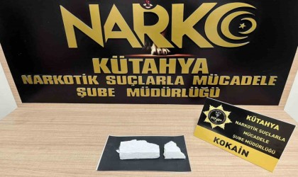 Kütahyada 395,85 gram taş kokain ele geçirildi
