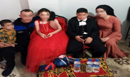 Mardin’de 8 ve 9 yaşlarındaki çocuklara nişan törenine inceleme
