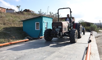 Nilüfer Çaylıda çiftçilerin kantar sorunu çözüldü