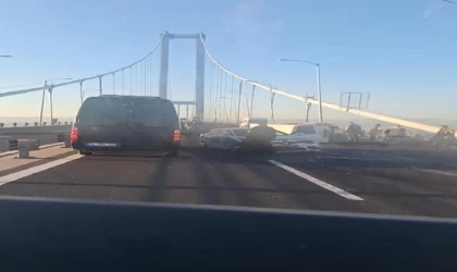 Osmangazi Köprüsü’nde zincirleme kaza 8 yaralı