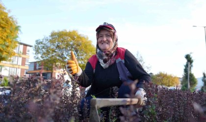 Park ve bahçelere kadın eli