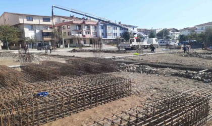 Pazaryeri inşaatının alt yapısı tamam