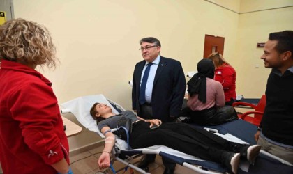 Rektör Özölçerden birimlere ziyaret