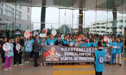 Sağlık Sen üyelerinden hastanelerin bombalanmasına tepki