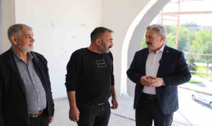 Şirintepe Mahallesinin kütüphanesi ve ikinci bahar evi tamamlanmak üzere