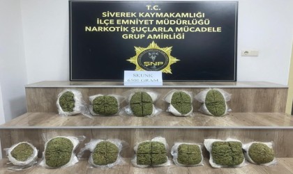 Siverekte 6 kilo 500 gram uyuşturucu ele geçirildi