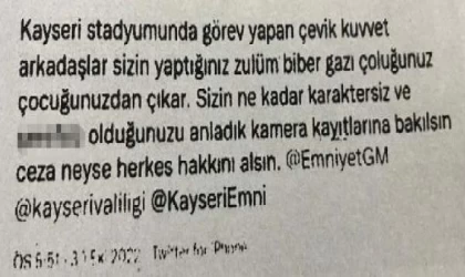 Stadyumda görevli polislere hakaret eden taraftara 8 bin 840 lira ceza