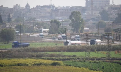 Suriye’de vurulan petrol sahalarına Kamışlı’dan tanker ve TIR sevkiyatı