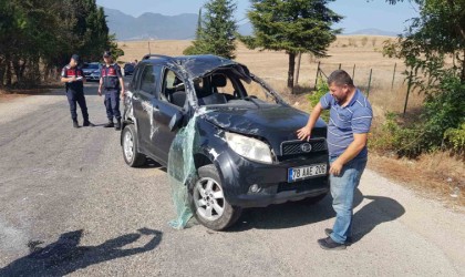Takla atan cipteki 2 kişi yaralandı