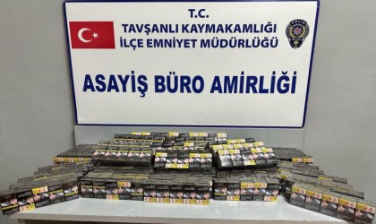 Tavşanlıda kargo kolisinden 11 bin 400 adet kaçak sigara çıktı