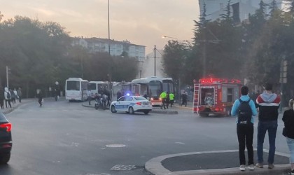 Tramvayda çıkan yangın paniğe neden oldu