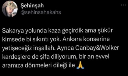 Ünlü rapçi konsere giderken Sakaryada kaza yaptı