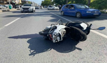 Yaya geçidini kullanan motosiklet sürücüsü ağır yaralandı