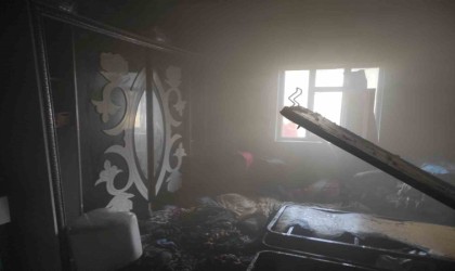 Yüksekovada korkutan yangın