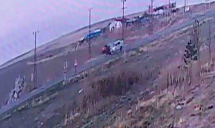 1 kişinin öldüğü, 4 kişinin yaralandığı feci kazanın görüntüleri ortaya çıktı